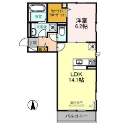 新金岡駅 徒歩18分 2階の物件間取画像